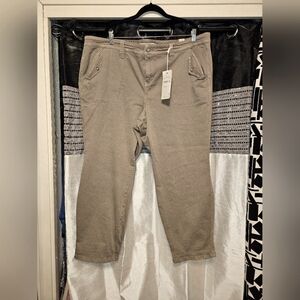 Torrid Military Cropped Pants in Morel